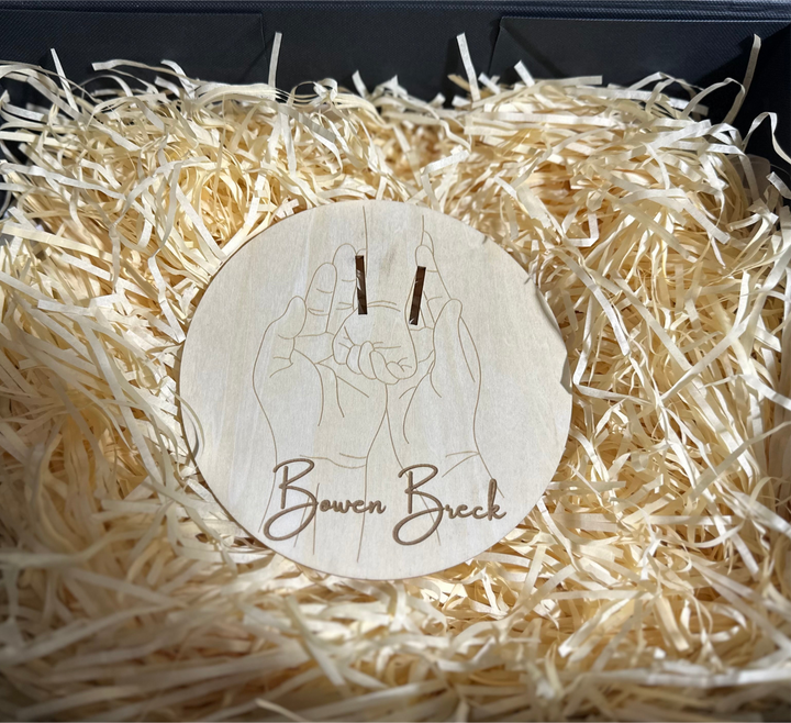 Baby Boy Personalized & Engraved Gift Basket