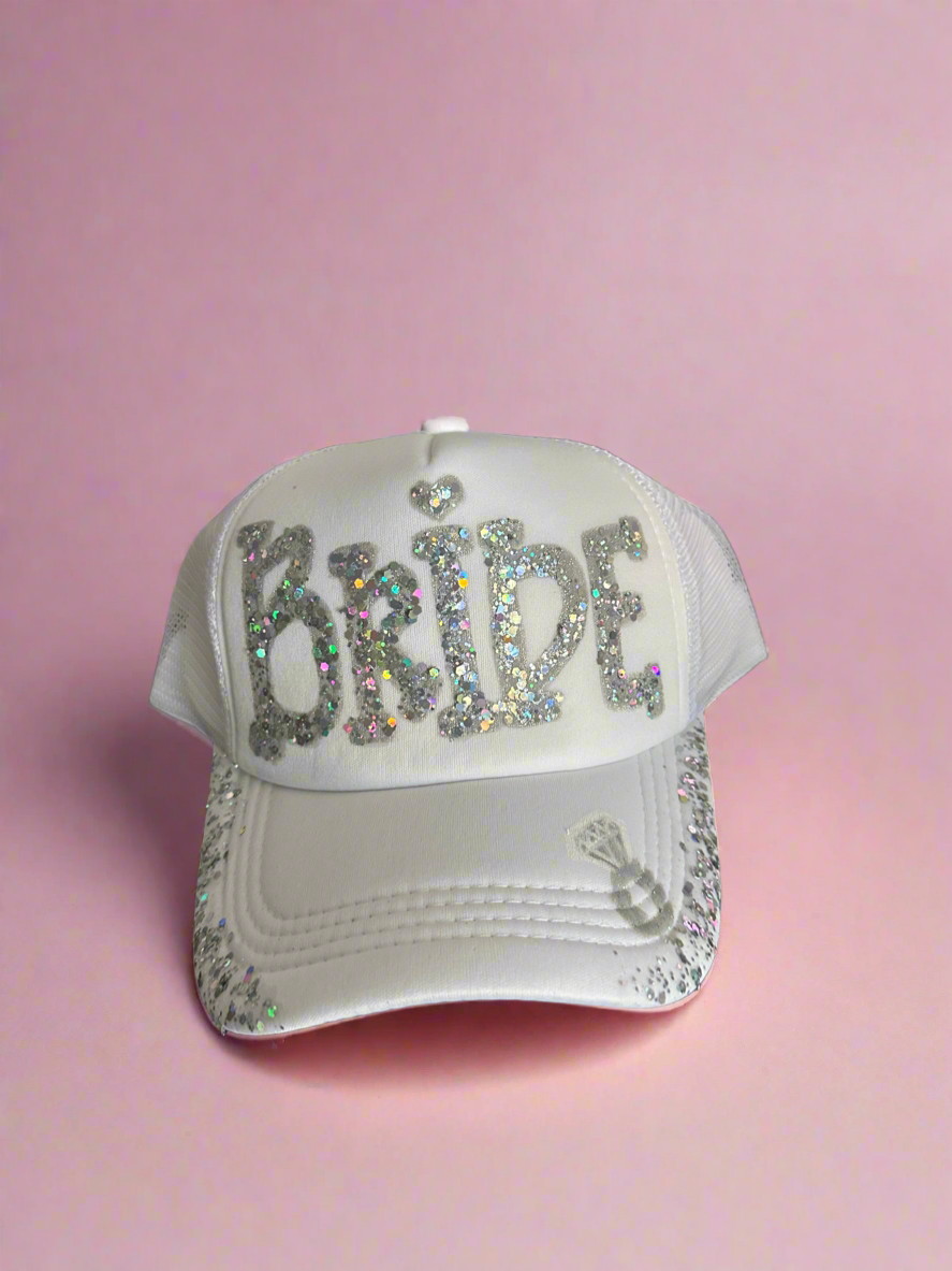 Hand-Painted Bride Hat
