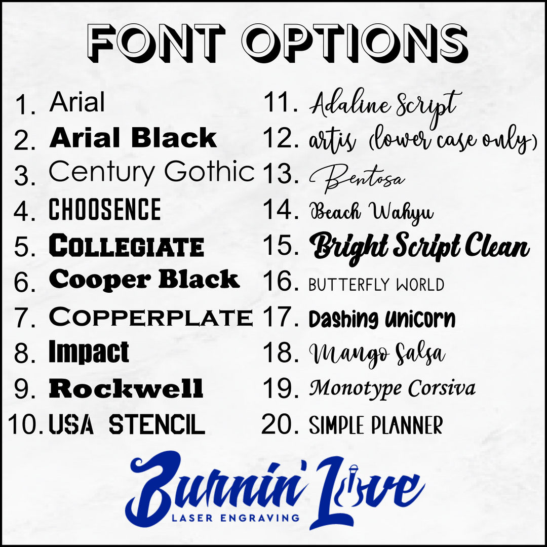 32oz Burnin' Love Laser Engraving Water Bottles - Create your own!