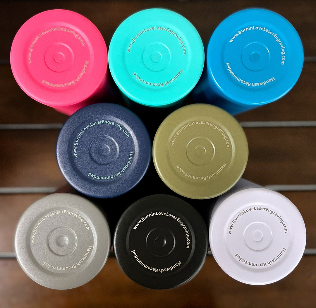32oz Burnin' Love Laser Engraving Water Bottles - Create your own!