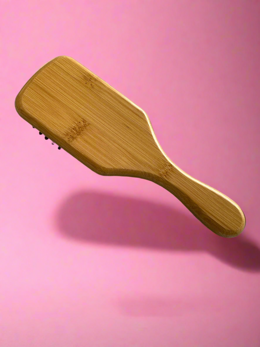 Engraved Bamboo Hair Brush