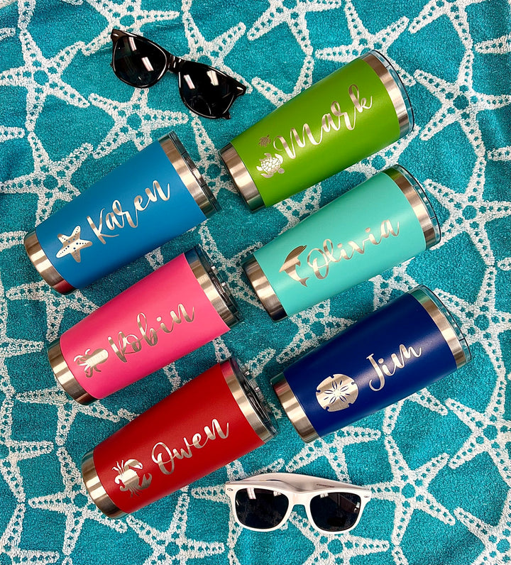 20 oz Burnin' Love Laser Engraving Tumblers - Create your own!