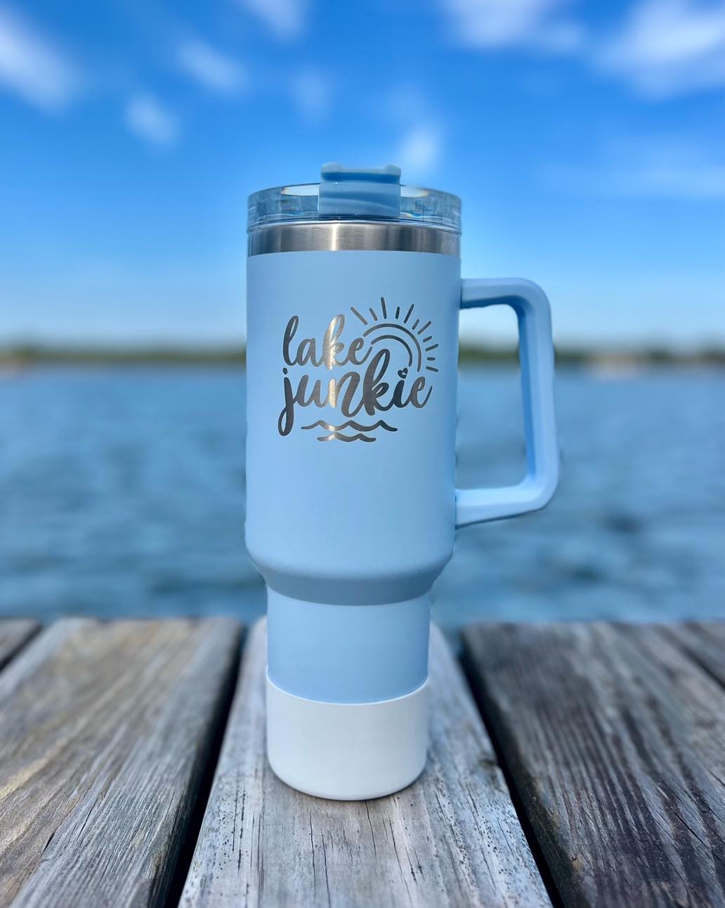 40 oz Burnin Love Laser Engraving Quencher Tumblers