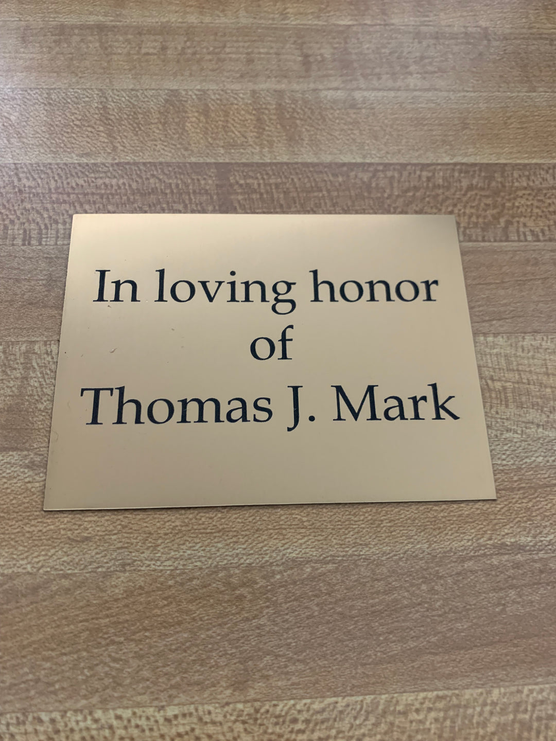 Dual-Color Plastic Signage - Custom Engraved