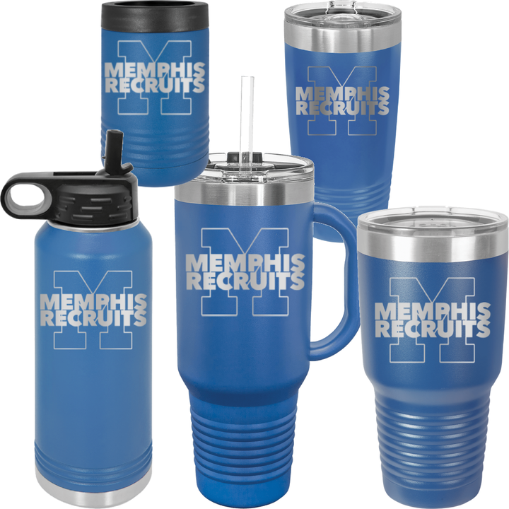 Memphis Recruits Engraved Drinkware