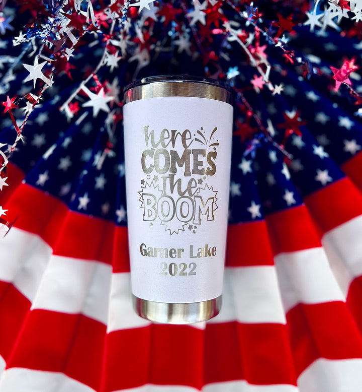 Seabees "Can Do!" 20oz Burnin' Love Laser Engraving Tumblers