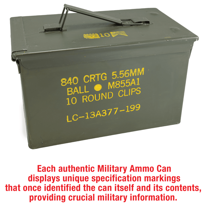 Steel Ammo Can (Army Surplus) - Personalized & Engraved