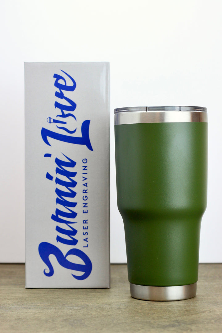 Seabees "Can Do!" 30oz Burnin' Love Laser Engraving Tumblers