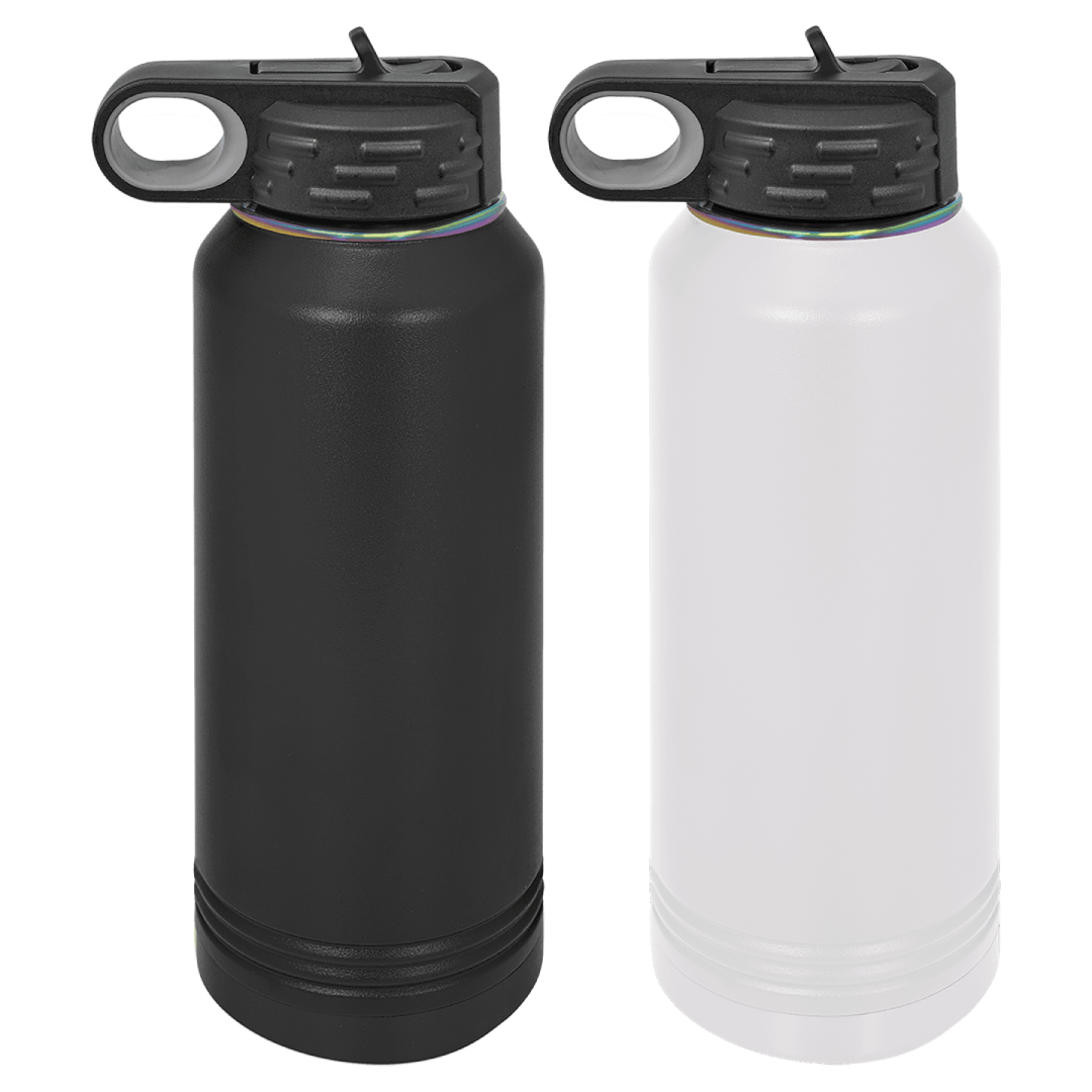 32 oz. Polar Camel Prism Plated Water Bottle - Fully Customized Engraved