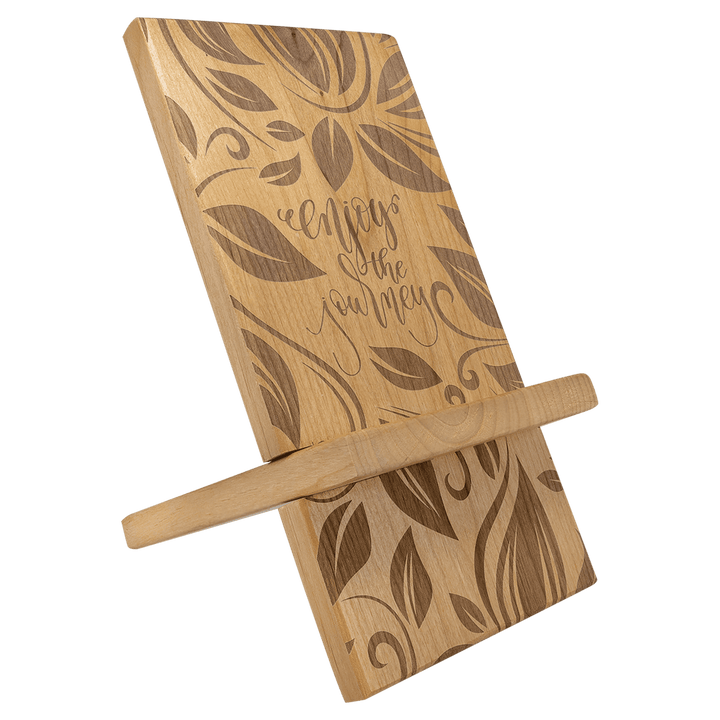 Wooden Cell Phone or Tablet Stand - Custom Engraved