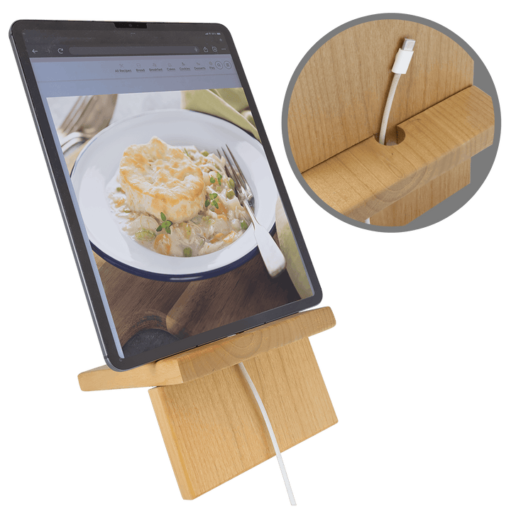 Wooden Cell Phone or Tablet Stand - Custom Engraved