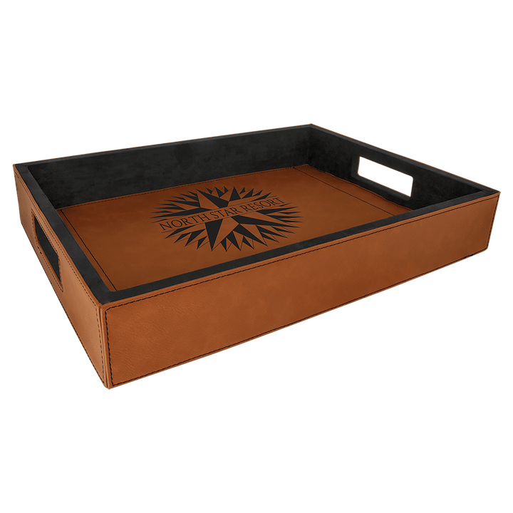 Leatherette Serving Tray - 16" x 12" - Personalized Engraved