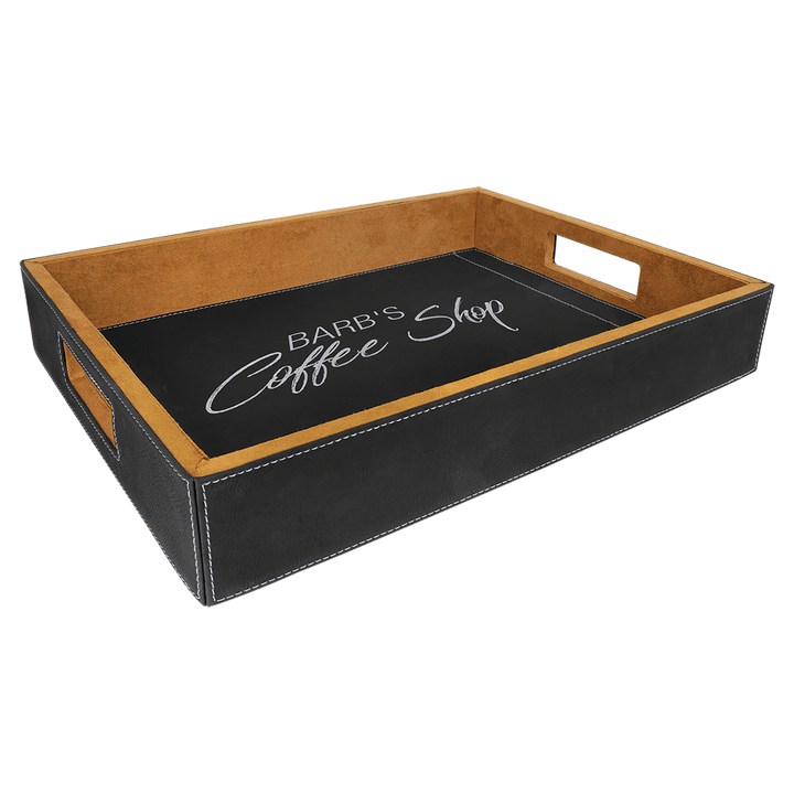 Leatherette Serving Tray - 16" x 12" - Personalized Engraved