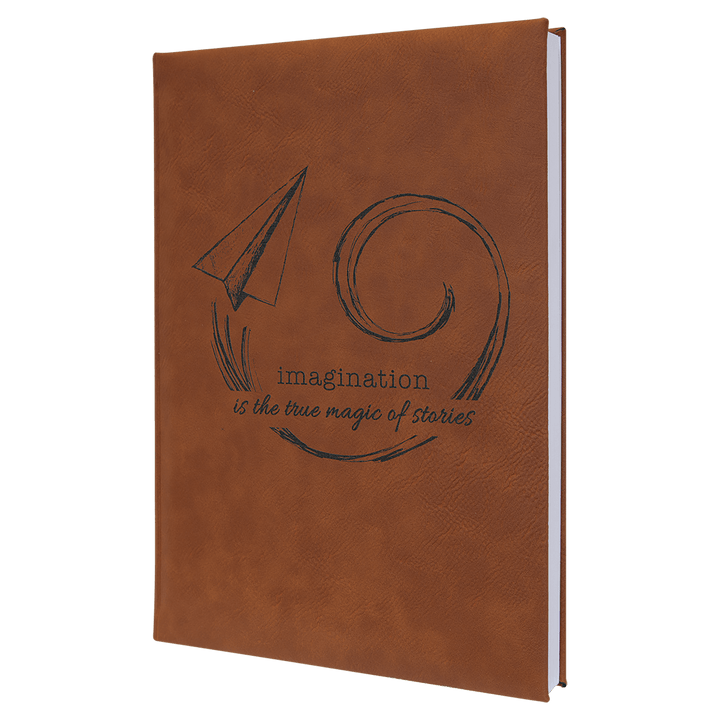 Custom Engraved Leatherette Journal with Lined Paper
