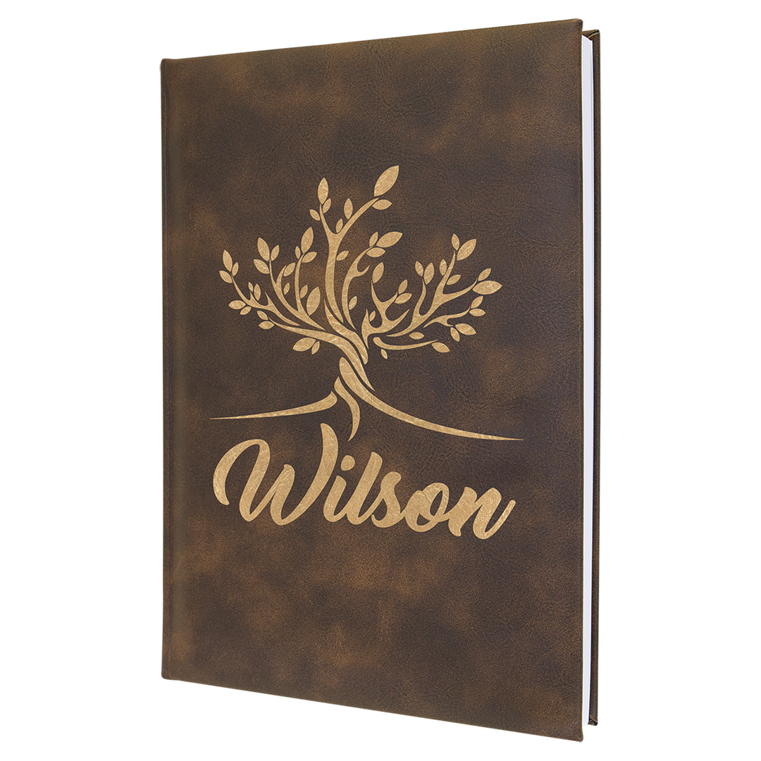 Personalized, Engraved Leatherette Sketch Book (Unlined)