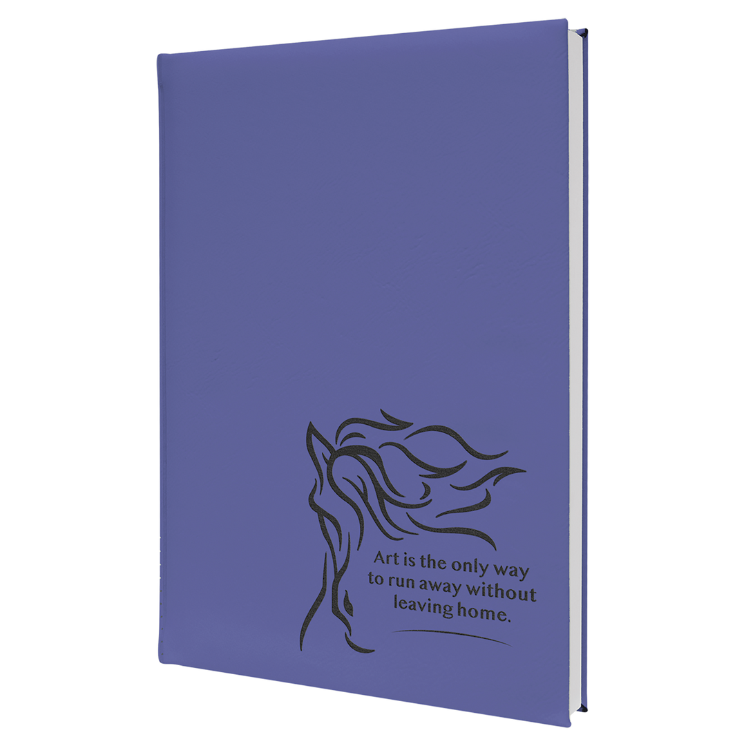 Personalized, Engraved Leatherette Sketch Book (Unlined)