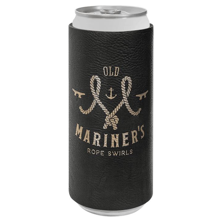 Personalized Engraved Leatherette Slim Can/Bottle Holder