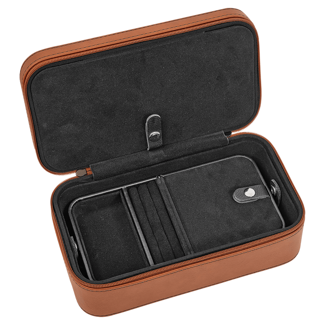Personalized, Engraved Leatherette Jewelry Box - 7.5" x 4.5"