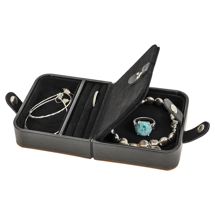 Personalized, Engraved Leatherette Jewelry Box - 7.5" x 4.5"