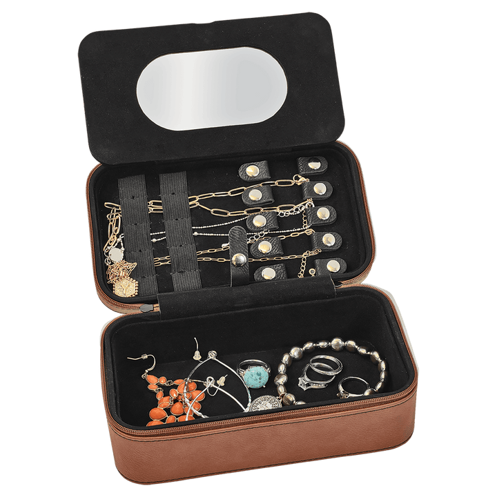 Personalized, Engraved Leatherette Jewelry Box - 7.5" x 4.5"