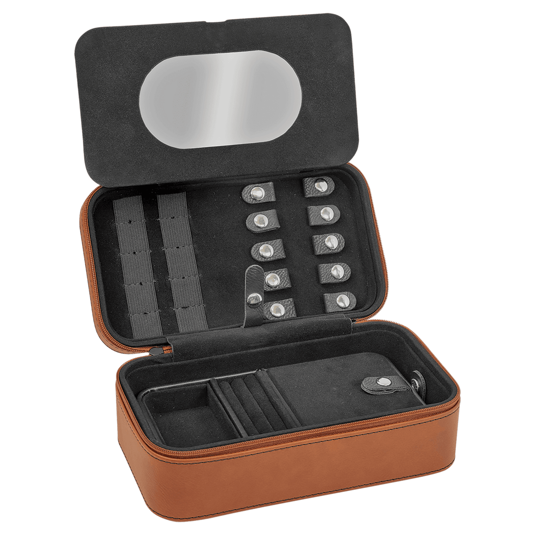 Personalized, Engraved Leatherette Jewelry Box - 7.5" x 4.5"