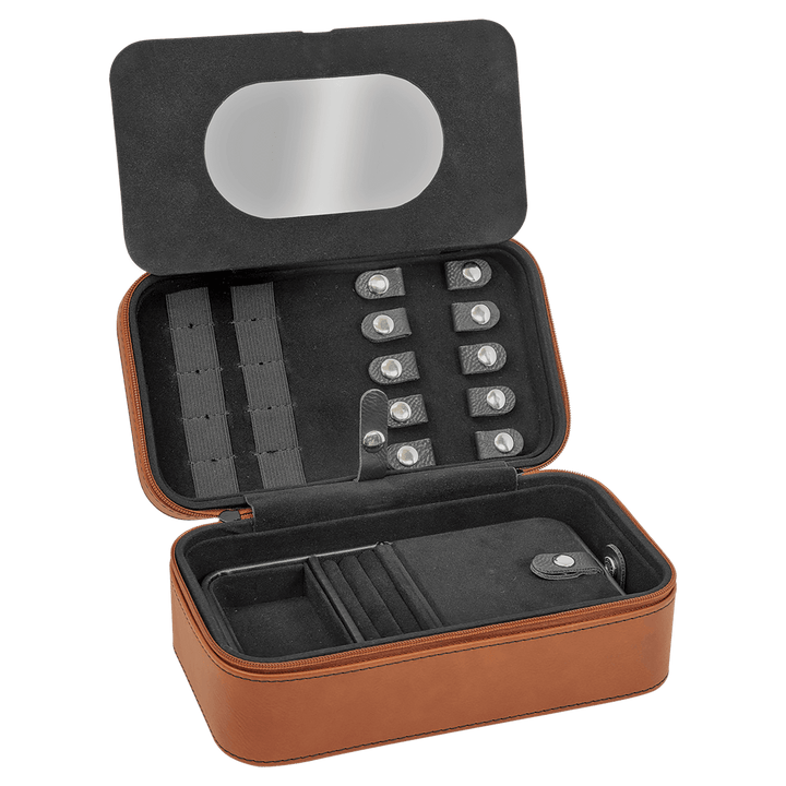 Personalized, Engraved Leatherette Jewelry Box - 7.5" x 4.5"