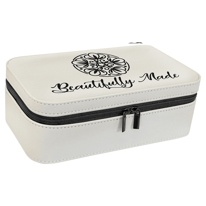 Personalized, Engraved Leatherette Jewelry Box - 7.5" x 4.5"