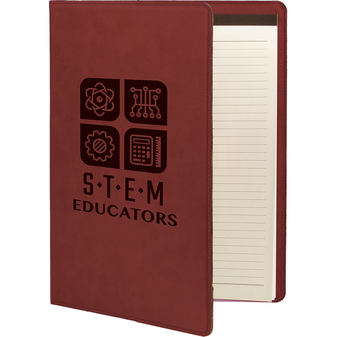 Personalized Engraved Leatherette Padfolio/Portfolio