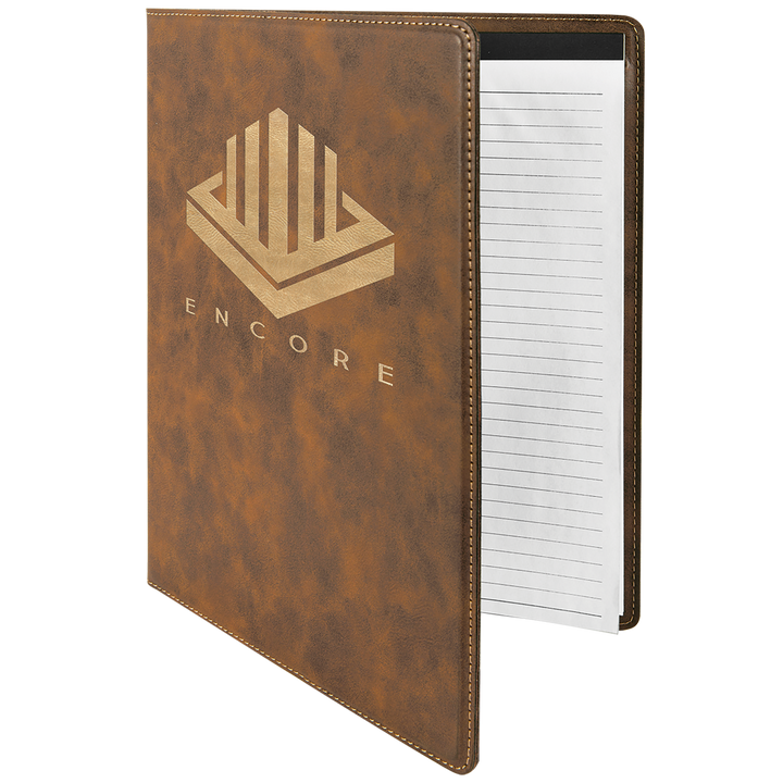Personalized Engraved Leatherette Padfolio/Portfolio