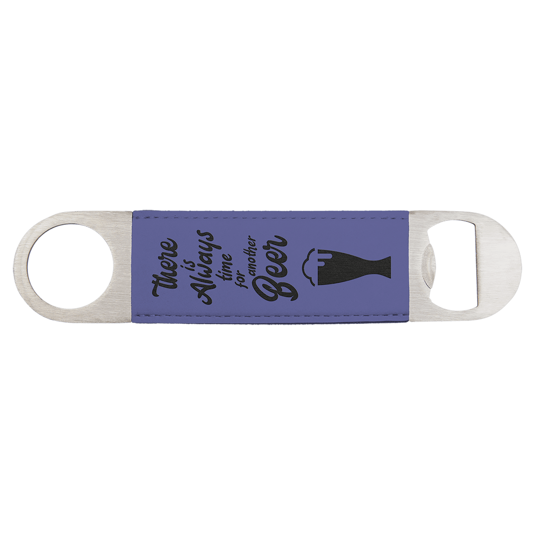 Personalized Engraved Leatherette Bottle Opener