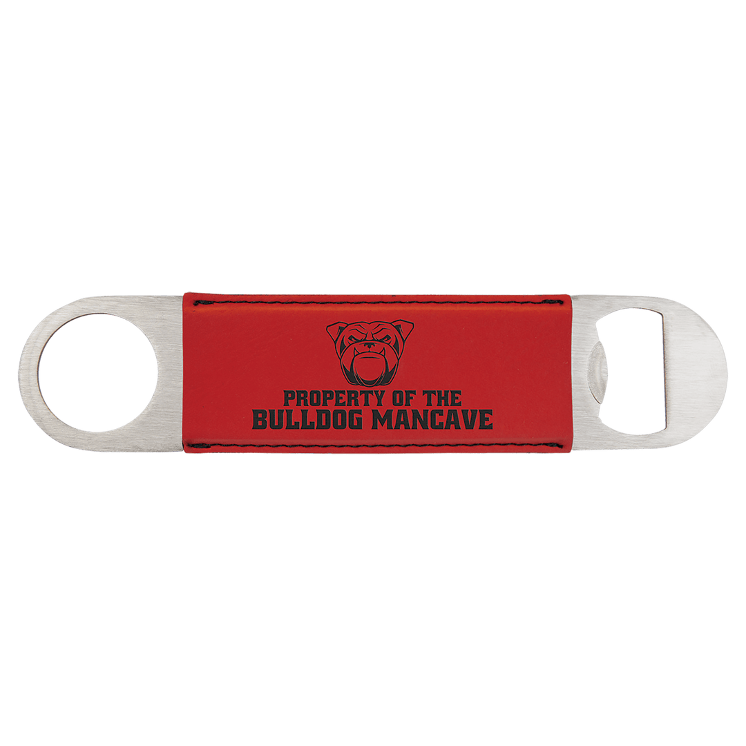Personalized Engraved Leatherette Bottle Opener