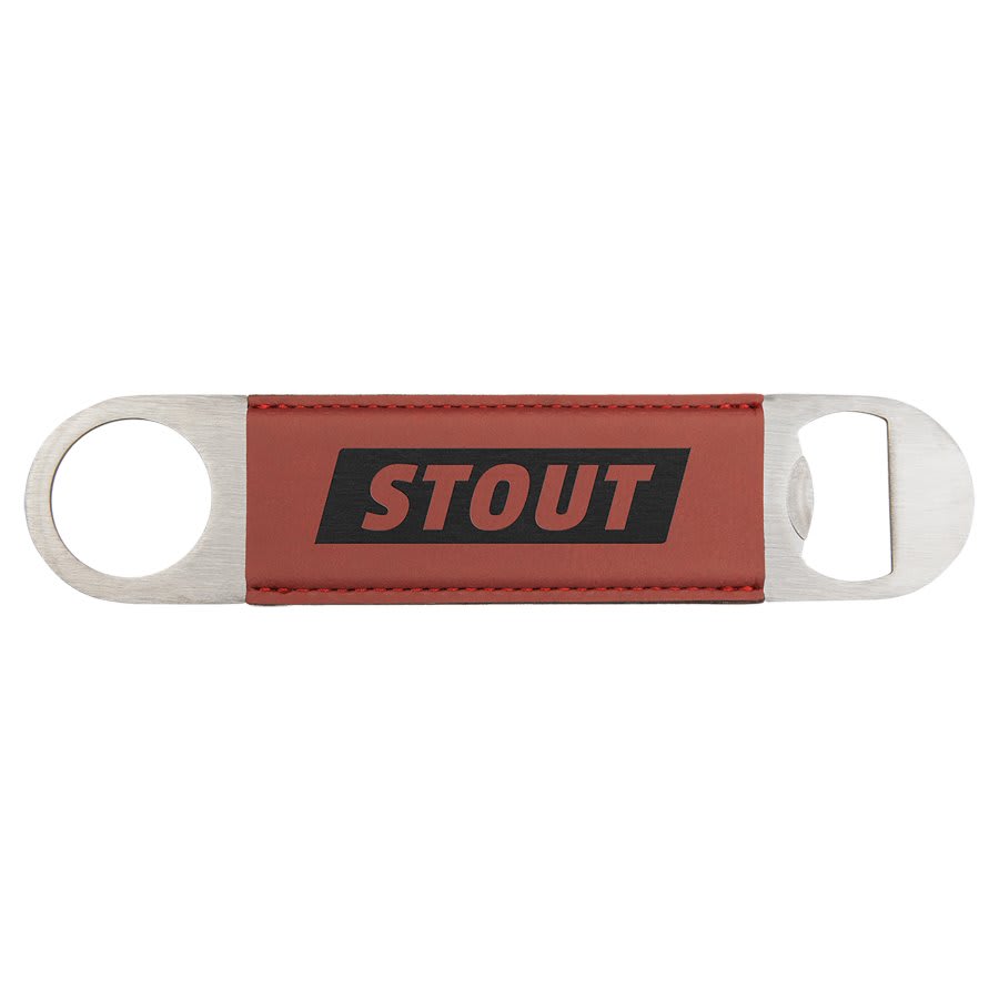 Personalized Engraved Leatherette Bottle Opener