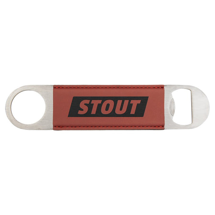 Personalized Engraved Leatherette Bottle Opener