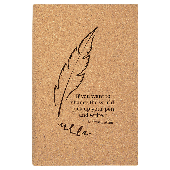 Custom Engraved Leatherette Journal with Lined Paper