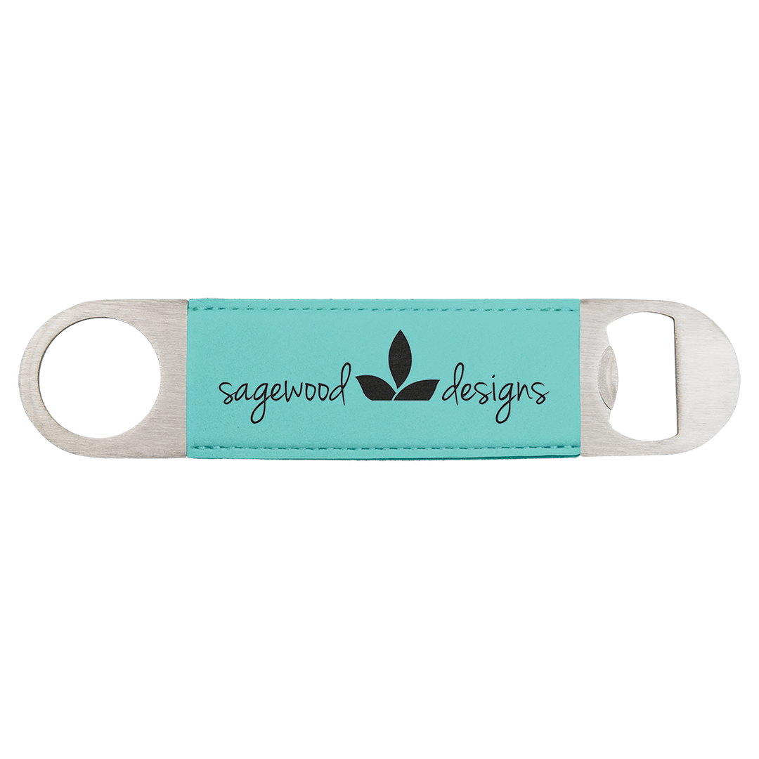 Personalized Engraved Leatherette Bottle Opener