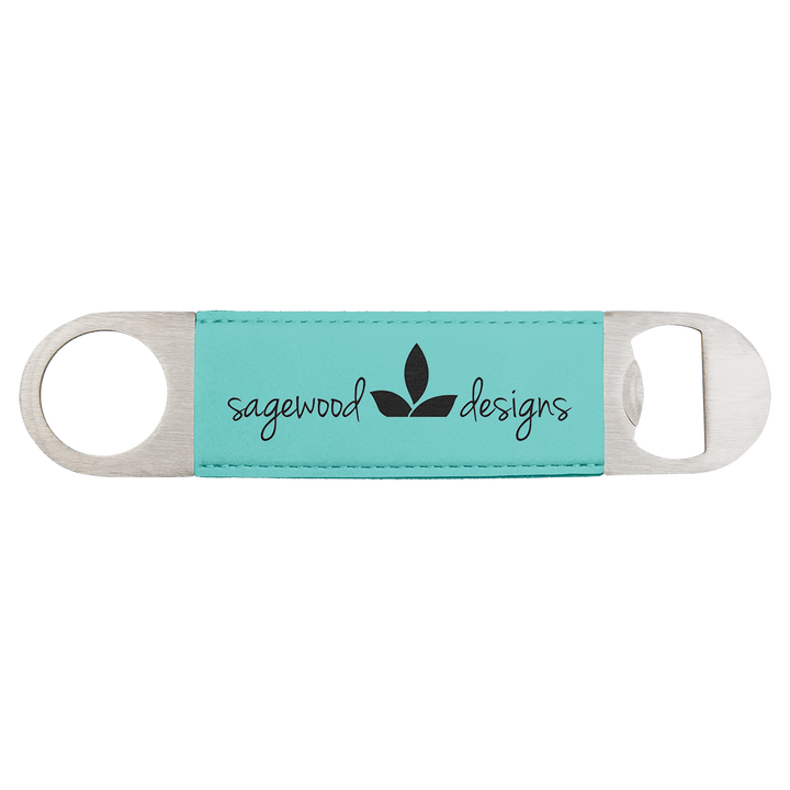 Personalized Engraved Leatherette Bottle Opener