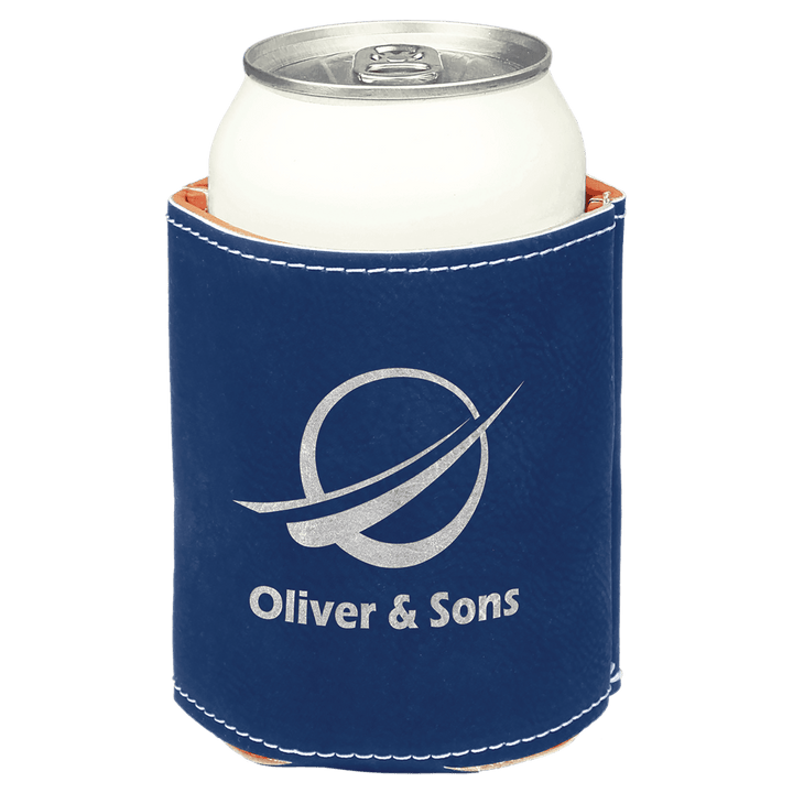 Personalized Engraved Leatherette Can/Bottle Holder