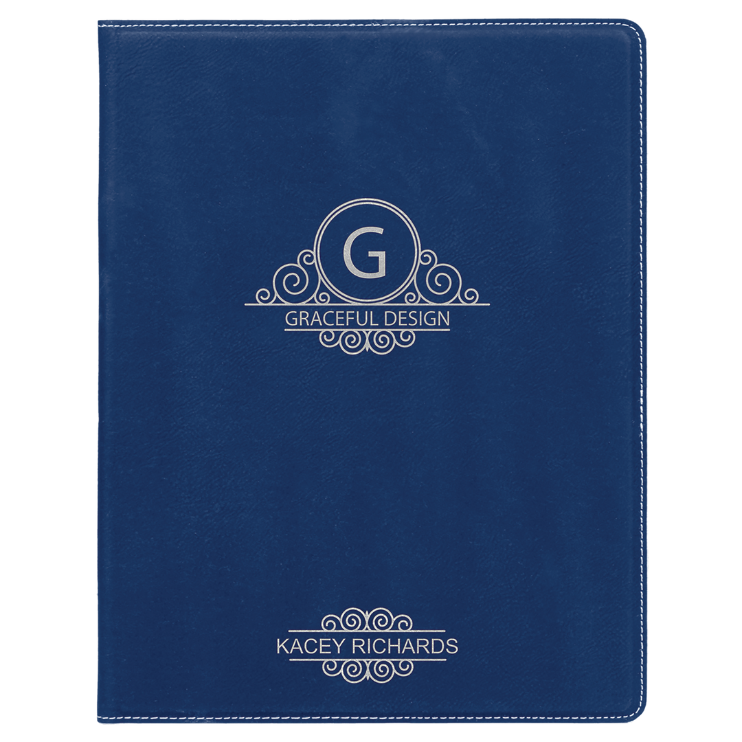 Personalized Engraved Leatherette Padfolio/Portfolio