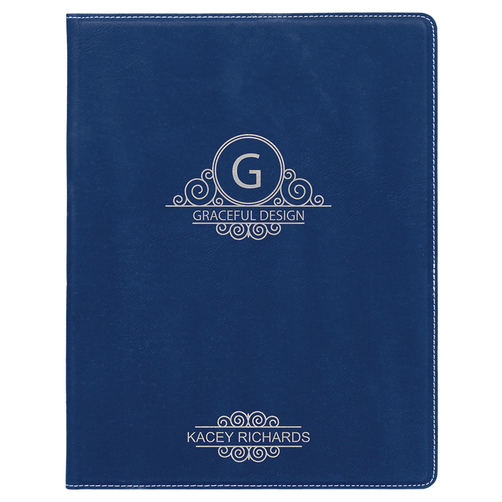 Personalized Engraved Leatherette Padfolio/Portfolio