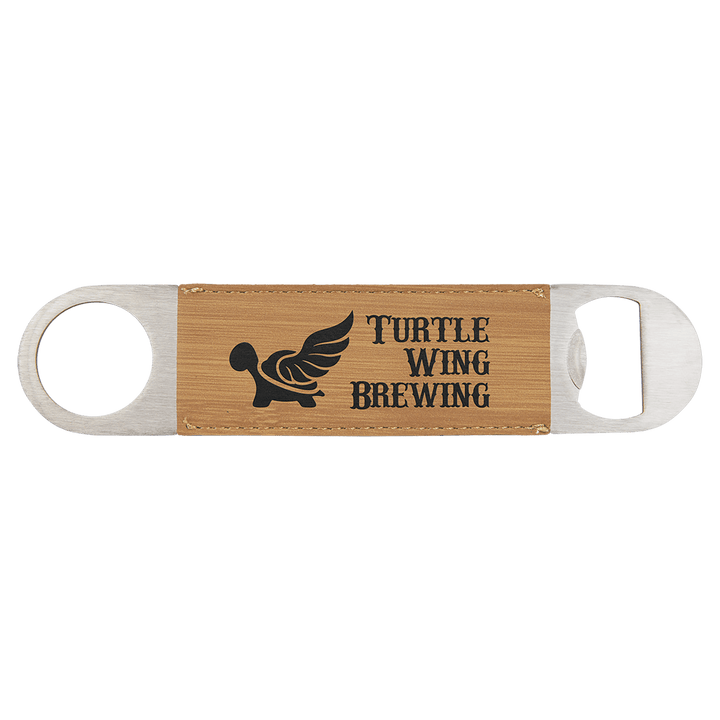 Personalized Engraved Leatherette Bottle Opener