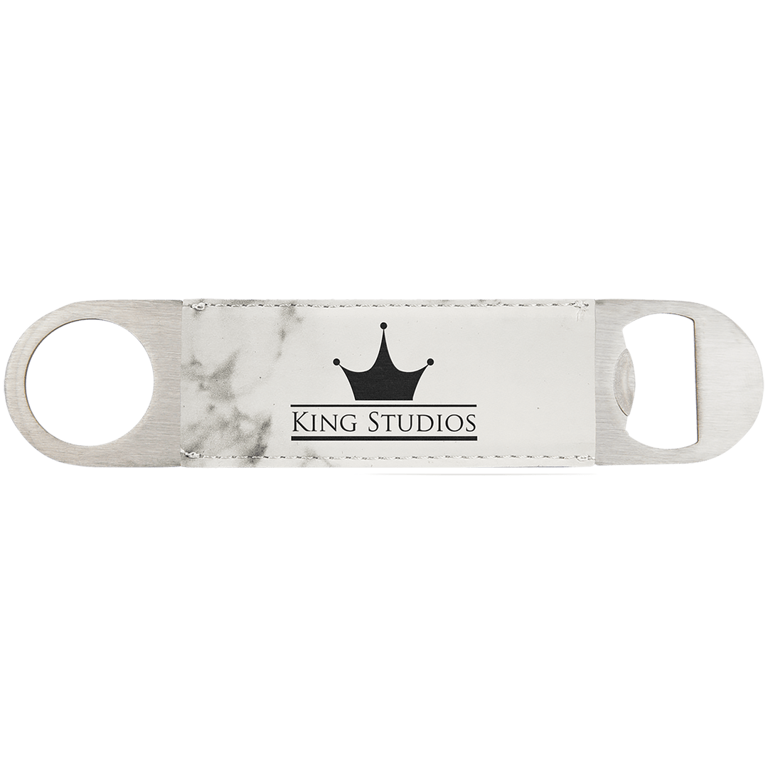 Personalized Engraved Leatherette Bottle Opener