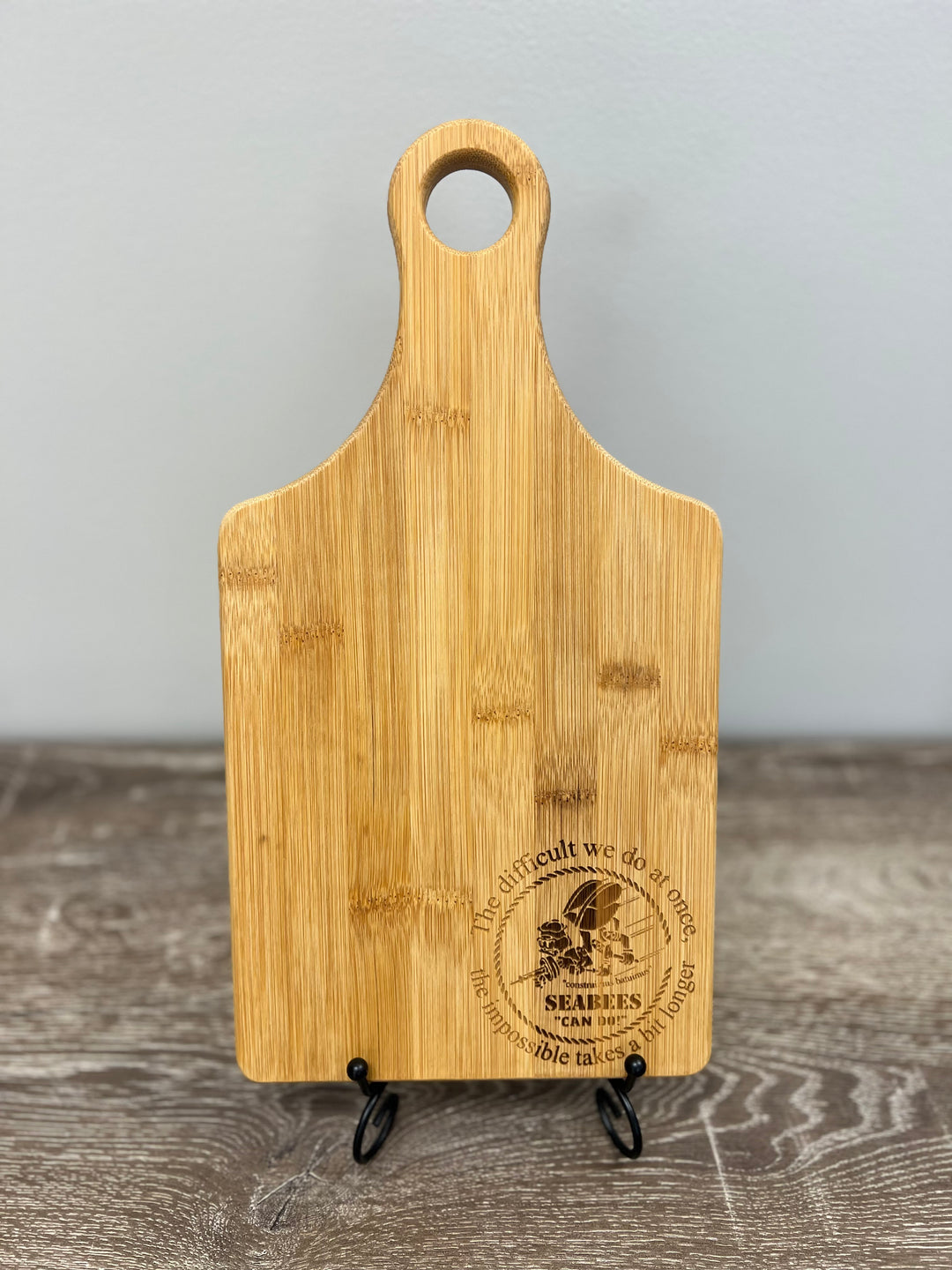 Seabee's "Can Do!" Paddle Shape Cutting Board