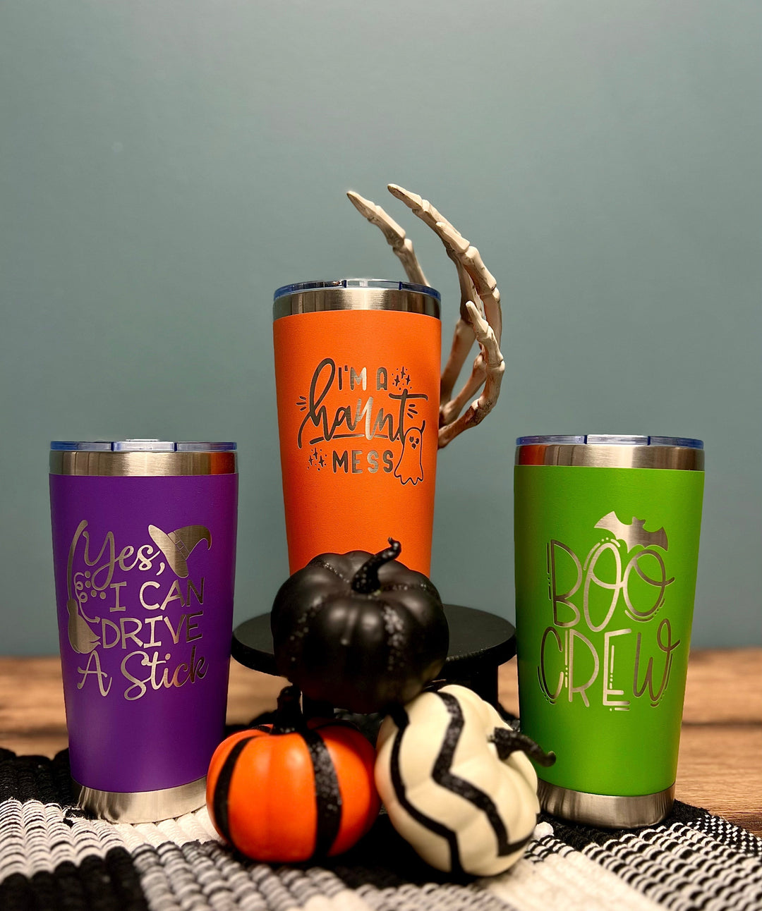 *I'm a Haunt Mess* 20oz Burnin' Love Laser Engraving Tumblers - Halloween Edition!
