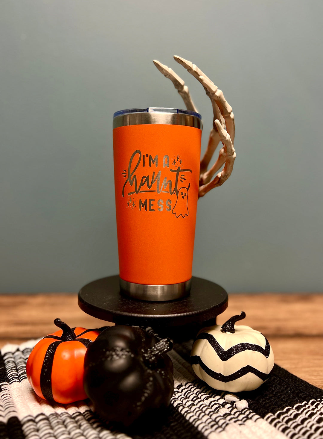 *I'm a Haunt Mess* 20oz Burnin' Love Laser Engraving Tumblers - Halloween Edition!