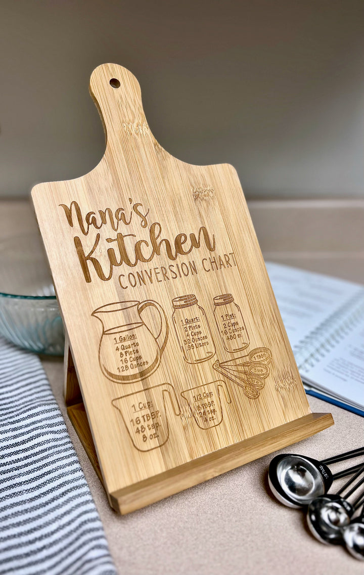 Personalized, Engraved Cookbook/Tablet Stand
