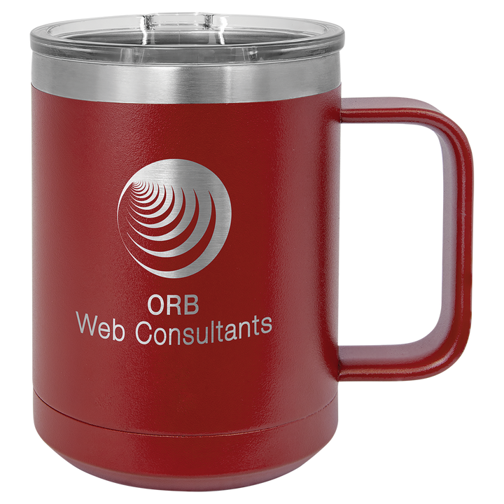 15 oz Polar Camel Coffee Mug Tumbler - Design your own!