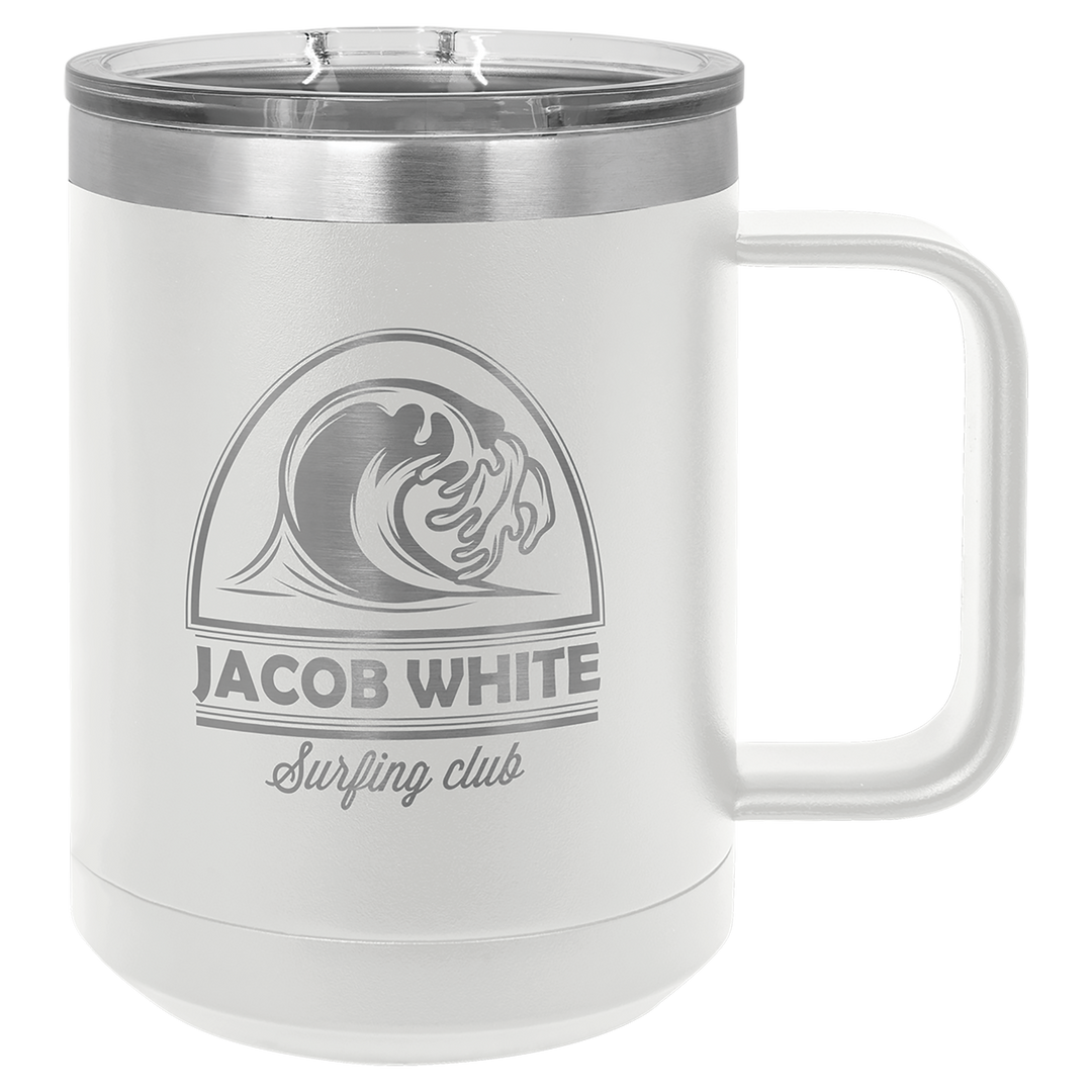 15 oz Polar Camel Coffee Mug Tumbler - Design your own!