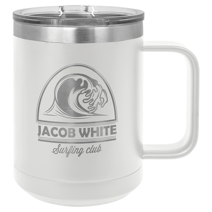 15 oz Polar Camel Coffee Mug Tumbler - Design your own!