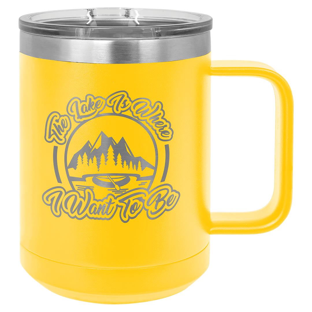 15 oz Polar Camel Coffee Mug Tumbler - Design your own!