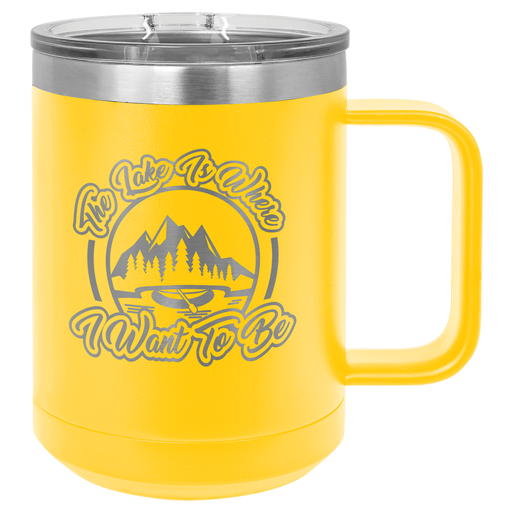 15 oz Polar Camel Coffee Mug Tumbler - Design your own!